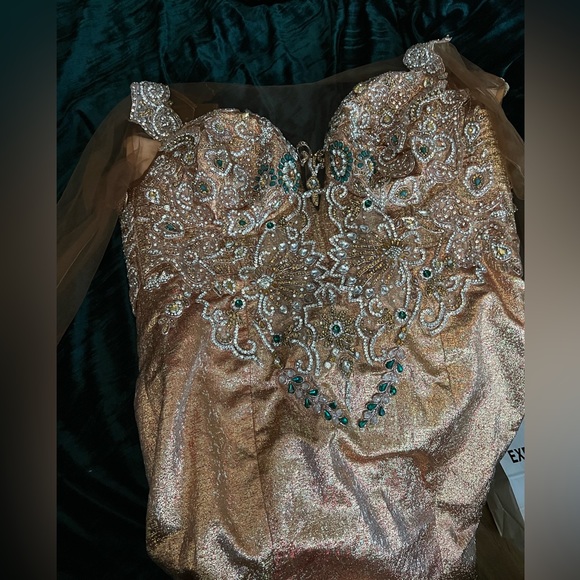 Dresses & Skirts - Custom made prom dress - Hand Beaded to perfection - NEVER WORN